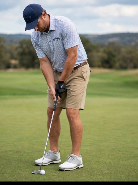 Callaway Other - Callaway Blue and White Patterned Polo Shirt